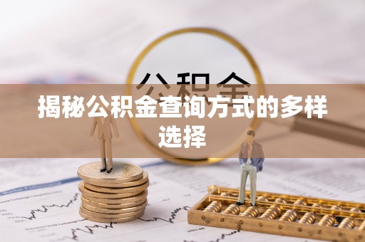 石门揭秘公积金查询方式的多样选择